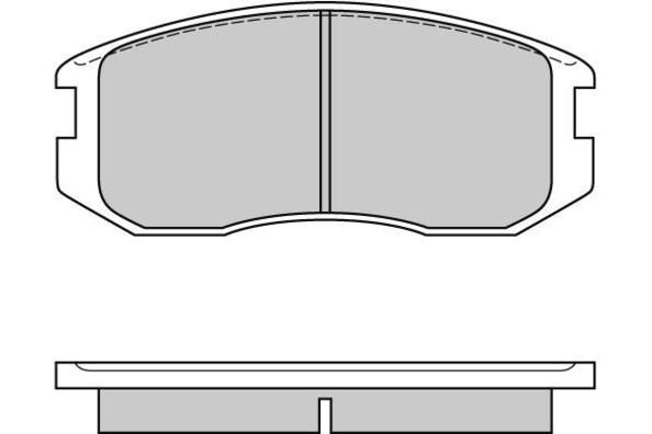 E.T.F. Комплект тормозных колодок, дисковый тормоз 12-0558