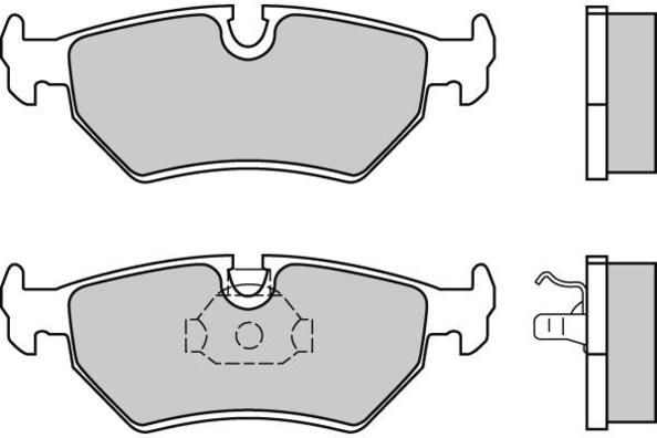 E.T.F. Комплект тормозных колодок, дисковый тормоз 12-0599