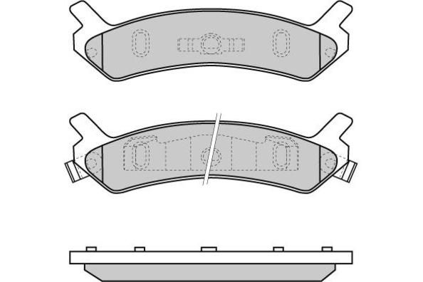 E.T.F. Комплект тормозных колодок, дисковый тормоз 12-0655