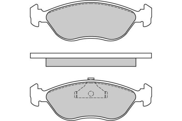 E.T.F. Комплект тормозных колодок, дисковый тормоз 12-0656