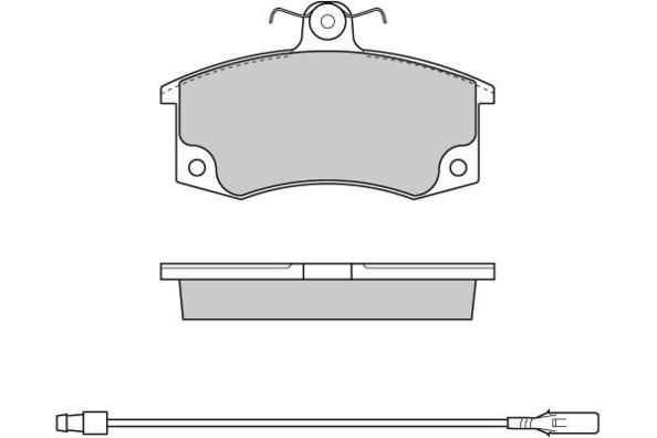 E.T.F. Комплект тормозных колодок, дисковый тормоз 12-0735