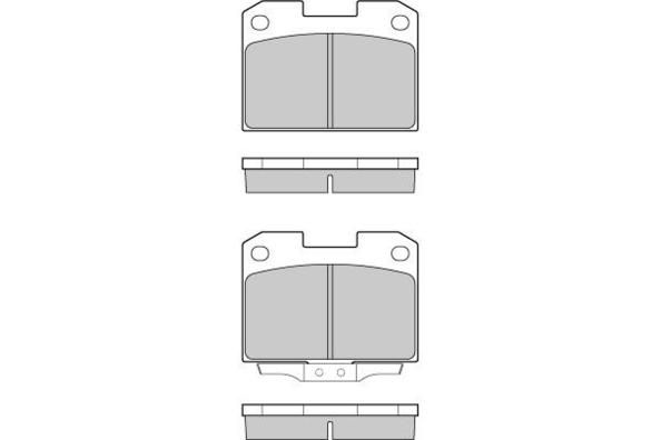 E.T.F. Комплект тормозных колодок, дисковый тормоз 12-0755