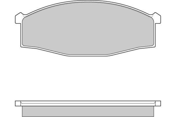 E.T.F. Комплект тормозных колодок, дисковый тормоз 12-0757