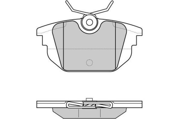 E.T.F. Комплект тормозных колодок, дисковый тормоз 12-0850
