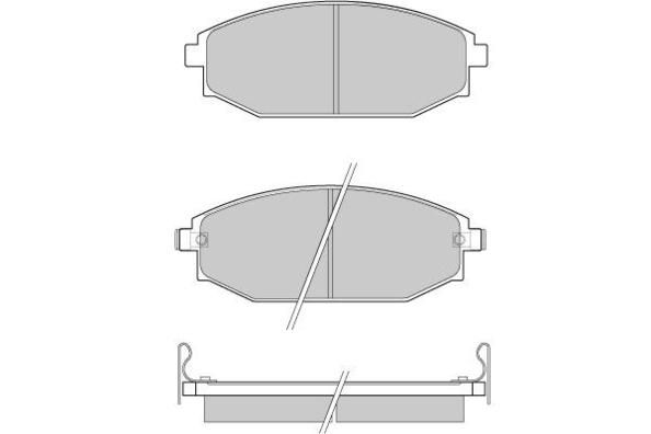 E.T.F. Комплект тормозных колодок, дисковый тормоз 12-0871