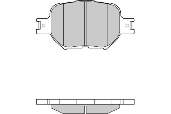 E.T.F. Комплект тормозных колодок, дисковый тормоз 12-0963
