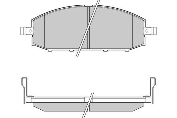 E.T.F. Комплект тормозных колодок, дисковый тормоз 12-1007