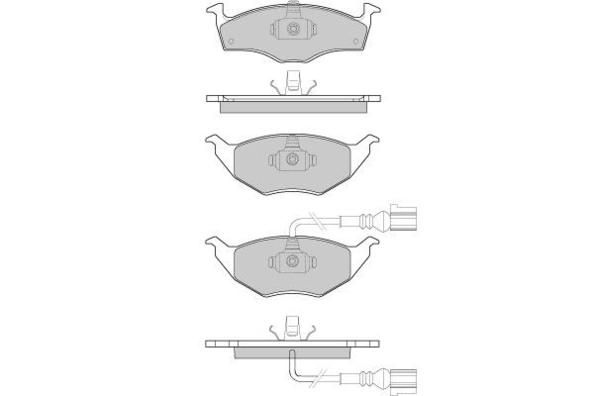 E.T.F. Комплект тормозных колодок, дисковый тормоз 12-1032