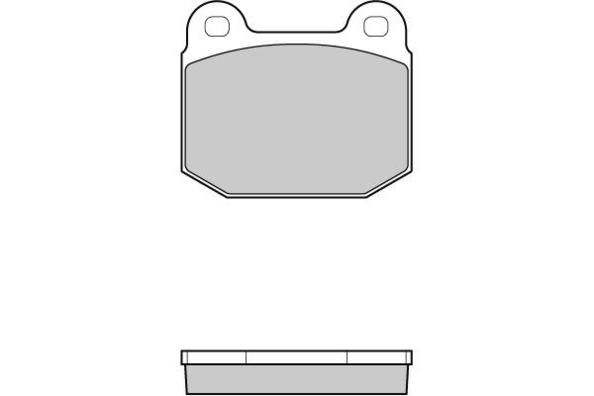 E.T.F. Комплект тормозных колодок, дисковый тормоз 12-1035