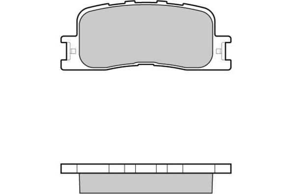 E.T.F. Комплект тормозных колодок, дисковый тормоз 12-1060