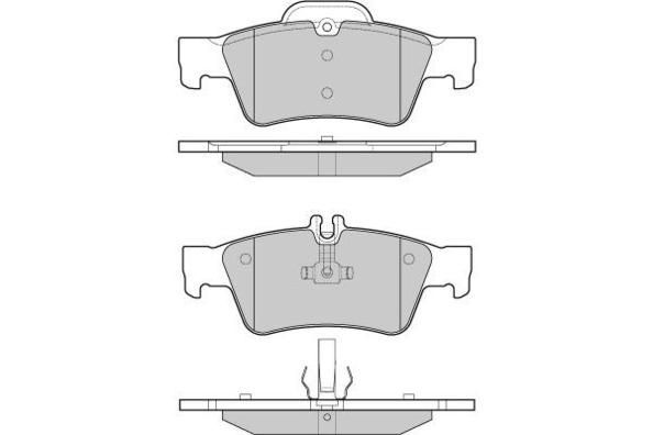 E.T.F. Комплект тормозных колодок, дисковый тормоз 12-1088