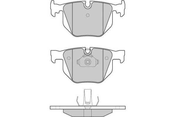 E.T.F. Комплект тормозных колодок, дисковый тормоз 12-1102