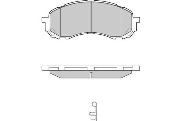 E.T.F. Комплект тормозных колодок, дисковый тормоз 12-1141