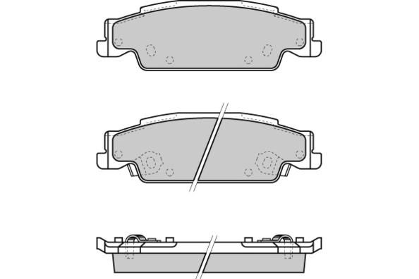 E.T.F. Комплект тормозных колодок, дисковый тормоз 12-1345