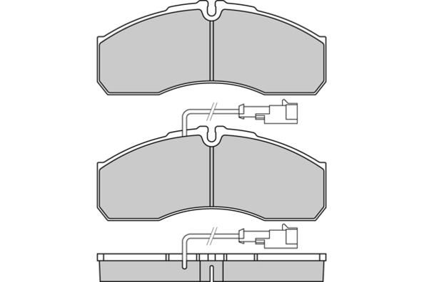 E.T.F. Комплект тормозных колодок, дисковый тормоз 12-1360