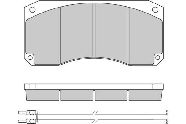 E.T.F. Комплект тормозных колодок, дисковый тормоз 12-5256