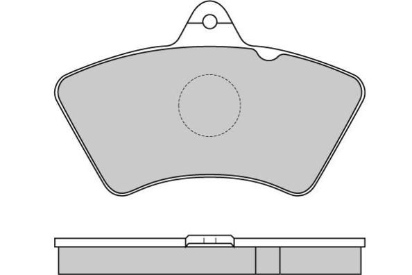 E.T.F. Комплект тормозных колодок, дисковый тормоз 12-5260