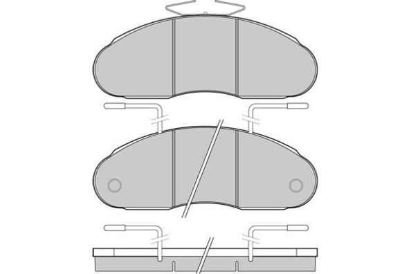 E.T.F. Комплект тормозных колодок, дисковый тормоз 12-5307