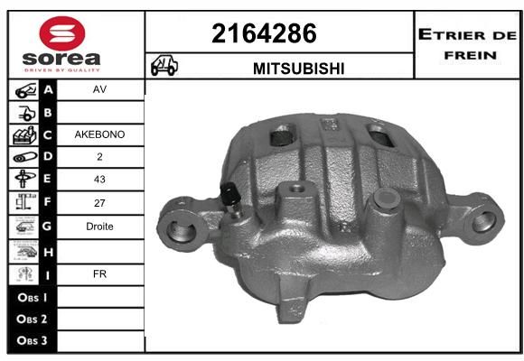 EAI Тормозной суппорт 2164286