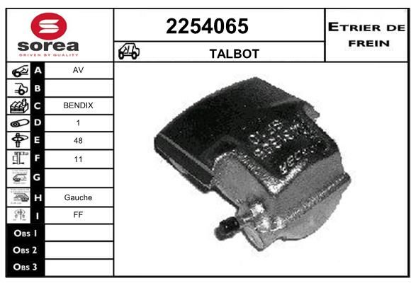 EAI Тормозной суппорт 2254065