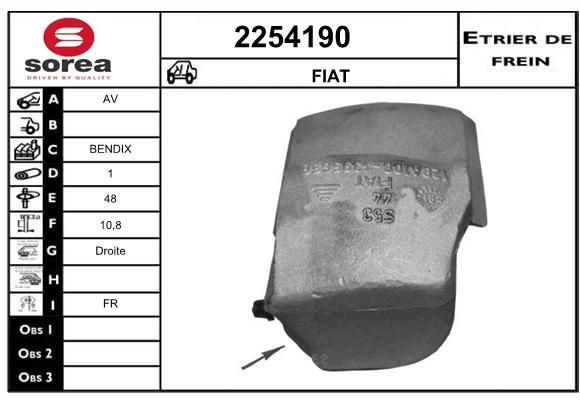 EAI Тормозной суппорт 2254190