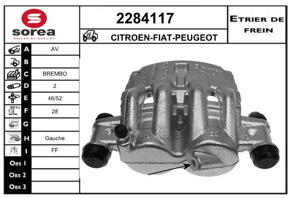 EAI Тормозной суппорт 2284117