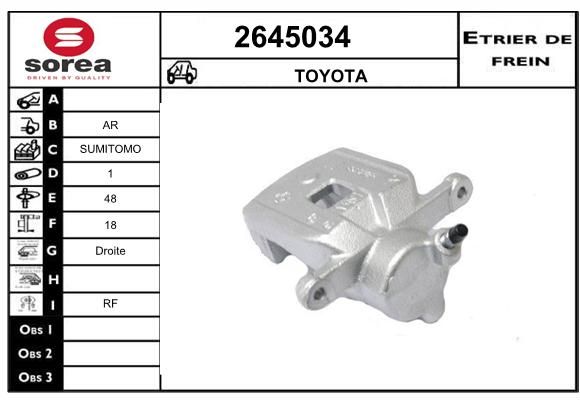 EAI Тормозной суппорт 2645034