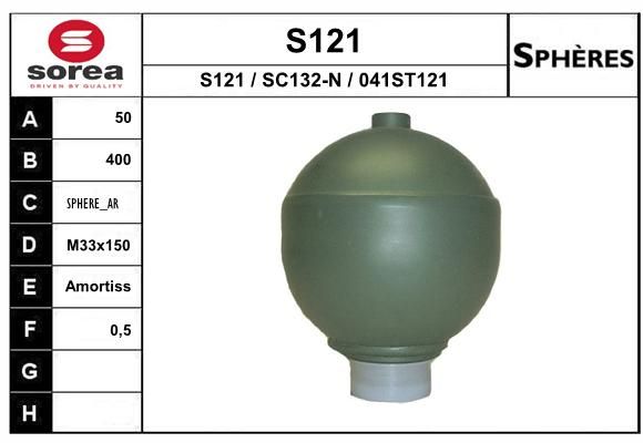 EAI Гидроаккумулятор, подвеска / амортизация S121