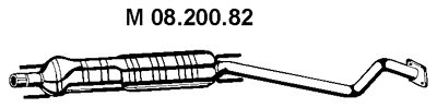 EBERSPÄCHER Средний глушитель выхлопных газов 08.200.82