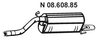 EBERSPÄCHER Глушитель выхлопных газов конечный 08.608.85