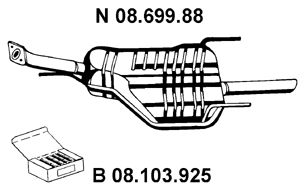 EBERSPÄCHER Lõppsummuti 08.699.88