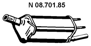 EBERSPÄCHER Глушитель выхлопных газов конечный 08.701.85