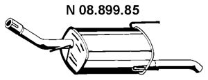 EBERSPÄCHER Глушитель выхлопных газов конечный 08.899.85