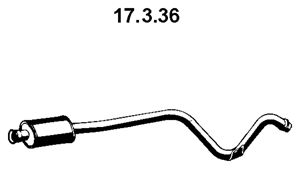 EBERSPÄCHER Предглушитель выхлопных газов 17.3.36