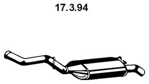 EBERSPÄCHER Глушитель выхлопных газов конечный 17.3.94