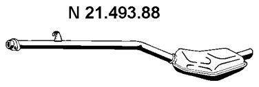 EBERSPÄCHER Глушитель выхлопных газов конечный 21.493.88