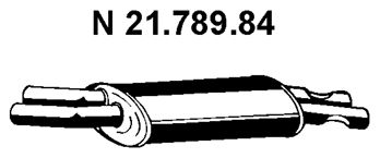 EBERSPÄCHER Глушитель выхлопных газов конечный 21.789.84