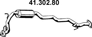 EBERSPÄCHER Средний глушитель выхлопных газов 41.302.80