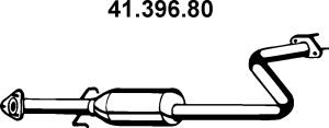 EBERSPÄCHER Средний глушитель выхлопных газов 41.396.80