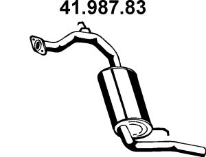 EBERSPÄCHER Глушитель выхлопных газов конечный 41.987.83