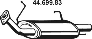 EBERSPÄCHER Глушитель выхлопных газов конечный 44.699.83
