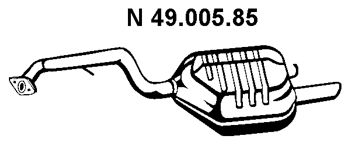 EBERSPÄCHER Глушитель выхлопных газов конечный 49.005.85