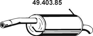 EBERSPÄCHER Глушитель выхлопных газов конечный 49.403.85