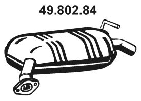 EBERSPÄCHER Глушитель выхлопных газов конечный 49.802.84