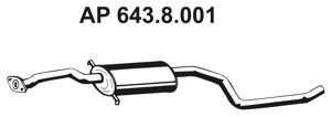 EBERSPÄCHER Средний глушитель выхлопных газов 643.8.001