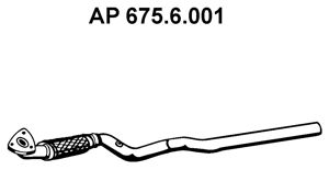 EBERSPÄCHER Труба выхлопного газа 675.6.001