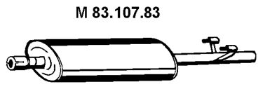 EBERSPÄCHER Средний глушитель выхлопных газов 83.107.83