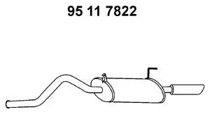 EBERSPÄCHER Глушитель выхлопных газов конечный 95 11 7822