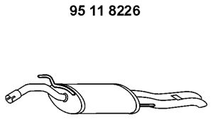 EBERSPÄCHER Глушитель выхлопных газов конечный 95 11 8226