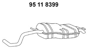 EBERSPÄCHER Глушитель выхлопных газов конечный 95 11 8399